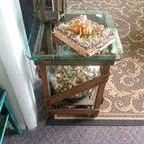 French Wine Bottle Table