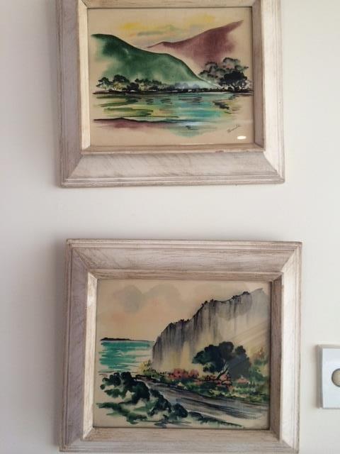 Four Hawaiian watercolors in total