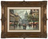 Lot# 1030 Antoine Blanchard (1910-1988 French)
 
''La Pantheon'', Paris street scene with the Pantheon, oil on canvas, 13'' H x 18'' W, est: $3000/5000