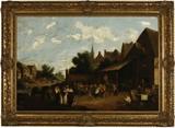 Lot# 1081 Manner of David Teniers the Younger (1610-1690 Flemish)
 
Village festival, oil on canvas laid to waxed canvas, 26'' H x 40'' W, est: $3000/5000