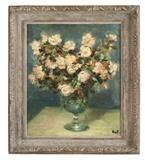 Lot# 1130 Marcel Dyf (1899-1985 French)
 
Floral still life, oil on canvas, 18.25'' H x 15'' W, est: $3000/5000