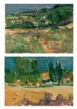 Lot# 1176 Kostas Loustas (1933-* Greek)
 
Two Greek landscapes, each: unframed oil on paperboard, the first: 9.75'' H x 13.75'' W, the second: 9.75'' H x 13.25'' W, est: $2000/3000