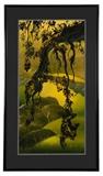 Lot# 1186 Eyvind Earle (1916-2000 Carmel, CA)
 
''Yorktown Branch'', serigraph on paper under Plexiglas, sight size: 39.5'' H x 19.5'' W, est: $500/700