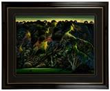 Lot# 1185 Eyvind Earle (1916-2000 Carmel, CA)
 
''Gardners Ranch'', serigraph on paper under Plexiglas, sight size: 29.5'' H x 40'' W, est: $500/700