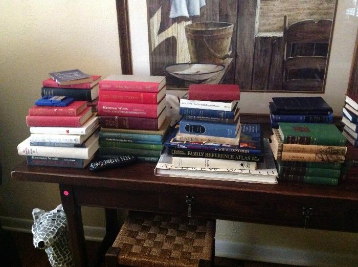 vintage and antique books everywhere!