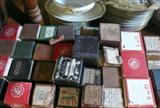BOXES OF PIANO ROLLS FOR PLAYER PIANOS ( A FEW MODERN ALL OF THE REST ARE OLD)