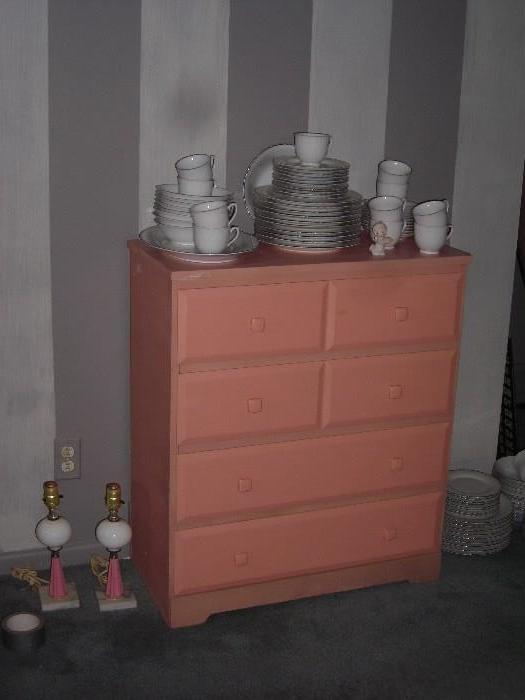 china and pink chest