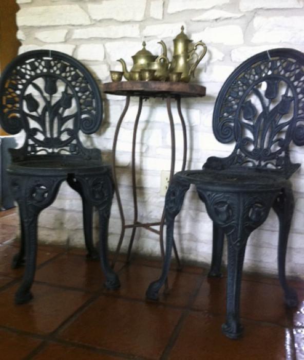 Cast Victorian Style Bistro Chairs
