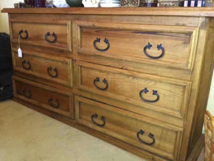 Old World Look Six Drawer Chest
