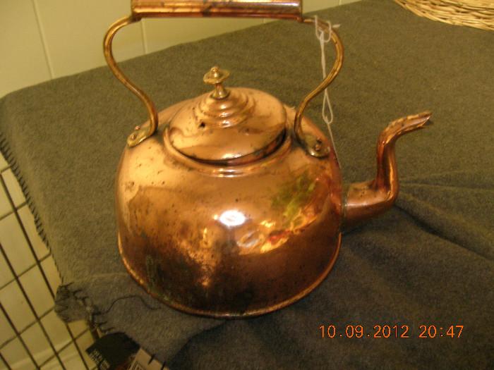 Antique Brass tea pot - 