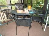 6 pc. patio set, has umbrella