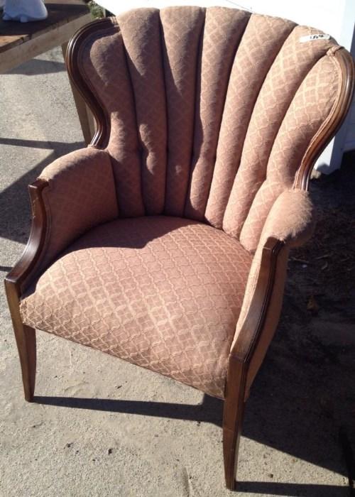 Fan back antique chair