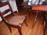1 of 4 chairs with table which is expandable