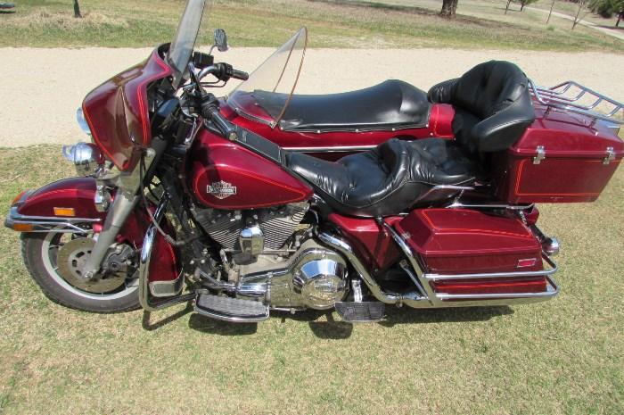 1988 Harley-Davidson Electra Glide Sport with sidecar.  Only 26,000 miles