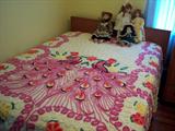 OLD PEACOCK CHENILLE FULL SIZE BEDSPREAD