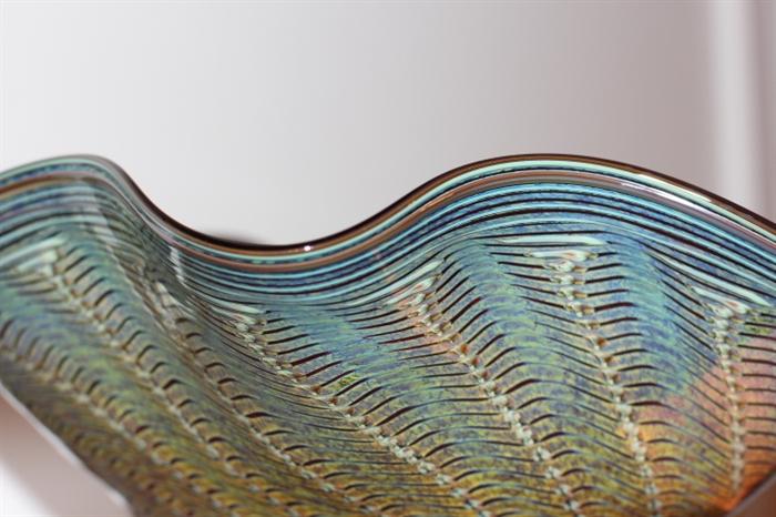 several pieces of art glass from Read, who studied under and worked for Dale Chilhuly for many years