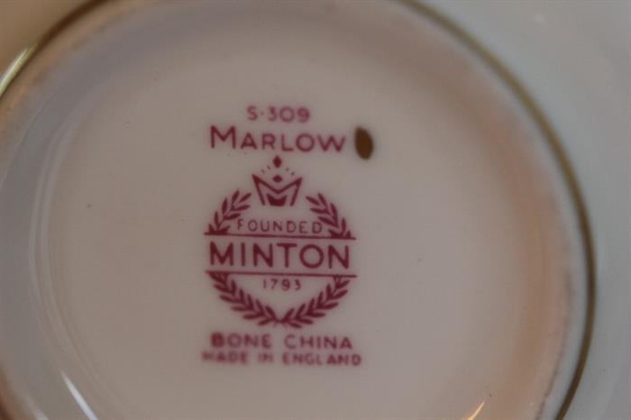 set of Minton Marllow china