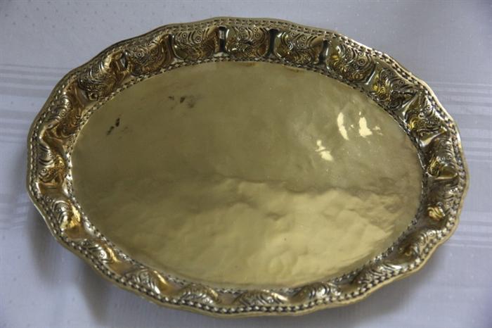 Arts and crafts German hammered tray