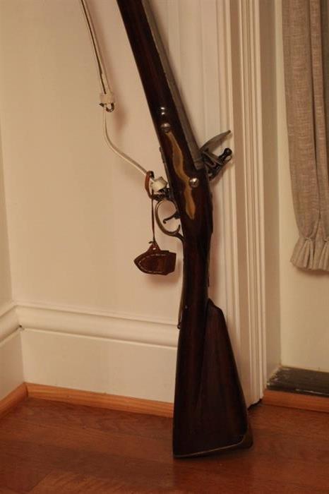 flintlock rifle, used for reenactments