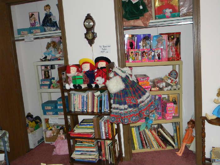 Doll Books and more dolls, Chatty Cathys, and more not seen inside closet