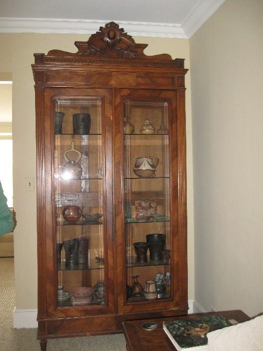 Item in this beautiful antique French cabinet are NOT for sale