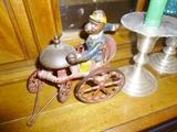 Keyser & Rex 1880 Antique Cast Iron Bell Ringer Monkey Toy COMPLETE ORIGINAL RARE!