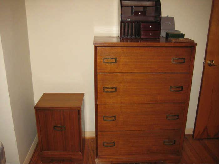 Vintage Cest and Nightstand