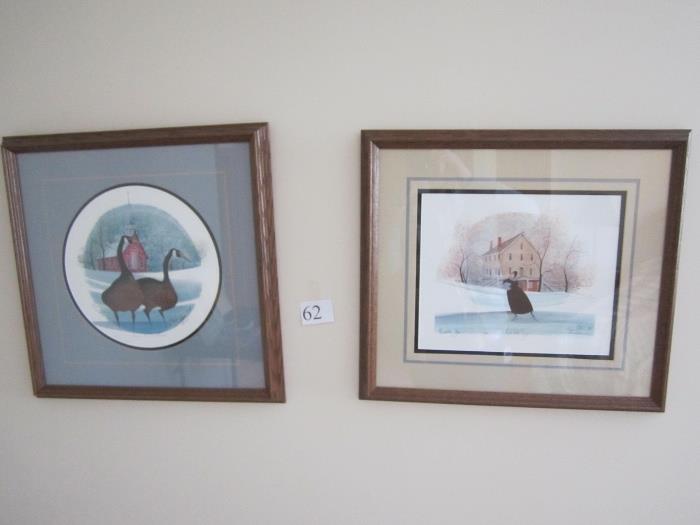 Pair of country prints