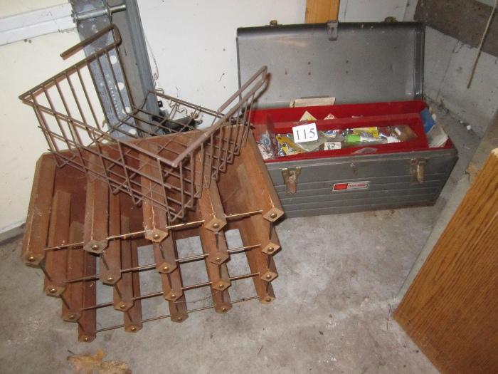 Tool Box, Wine Rack and Basket