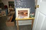 Child's Easel and Art work