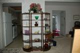 Glassware, Weller, Vases, Covered Dish, Bamboo Style Wall Unit