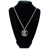 Walking Liberty Punched Coin Pendant Necklace
Condition: Very Good
Shipping: Yes
Size: 24"