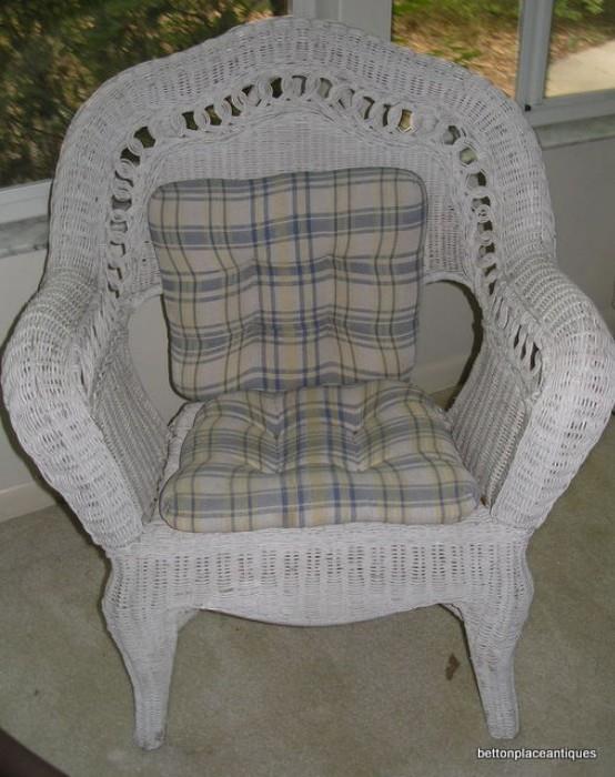 Two Matching Wicker Chairs