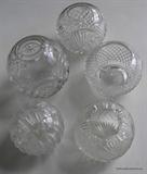 Selection of Pressed and cut Rose Bowls