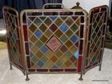 lead glass fire Screen