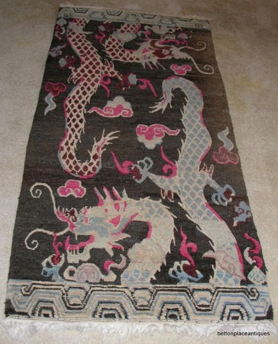 Chinese wool rug 2.11 x 6