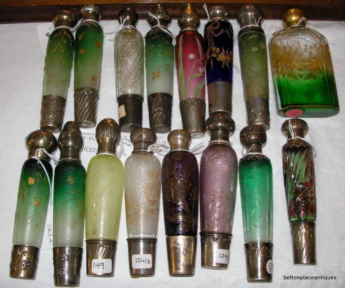 All Daum or French Flasks