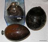 pre 1900 Coconut flasks