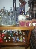 old bottles...snow white, pixies...its a party