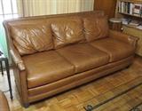 Ferguson-Copeland Leather Sofa w/Nailhead Trim