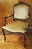 Antique Style Carved Wood and Upholstered Arm Chair (2 available)