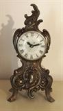 Vintage Cast Metal French Clock