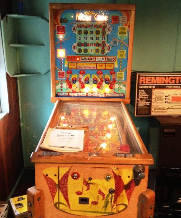 Bally's Night Club Wooden Odds Gambling Game 