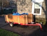 8 Foot Trailer, Like New, With Tail Lights and Spare, Ready for the Road