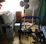 Exercise Equipment, Free Weights, Air Conditioners, Fans, Fold Away Cot