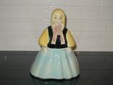 Peasant girl cookie jar