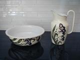 Enamel ware bowl & pitcher