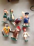 miniature Flintstones characters