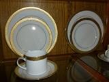 56  pc. service for 8 Centurion Collection Gold Edged China from Sri Lanka