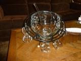 Awesome mid-century punch bowl set...